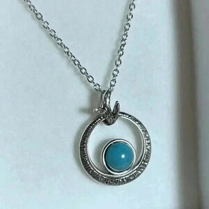 Montana Silversmiths Necklace Womens Safari Moon 19" Turquoise Antler Purse Wild